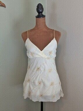 Vintage Y2K Vanity Embroidered Camisole Top